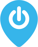 Solid blue background, sky-blue color, blank texture.