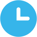 Solid light blue square background.