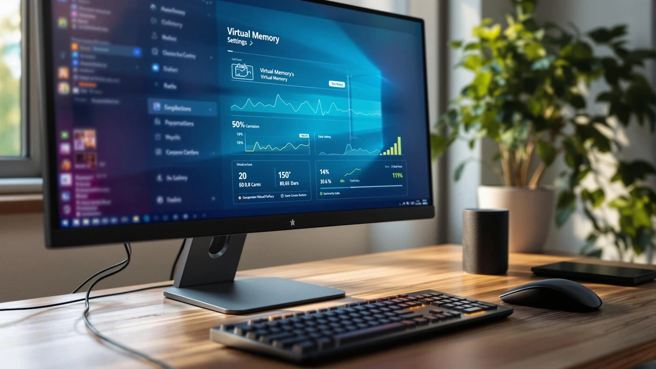 a computer on a desk